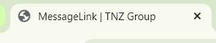 Dashboard - MessageLink - Template Title