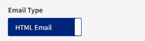 Dashboard - Send Email - Email Type Toggle