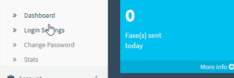 Dashboard - Send SMS
