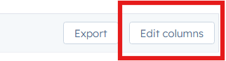 HubSpot - Edit Columns