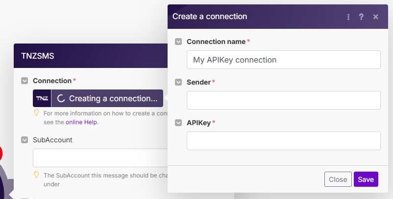 Make - Create Connection