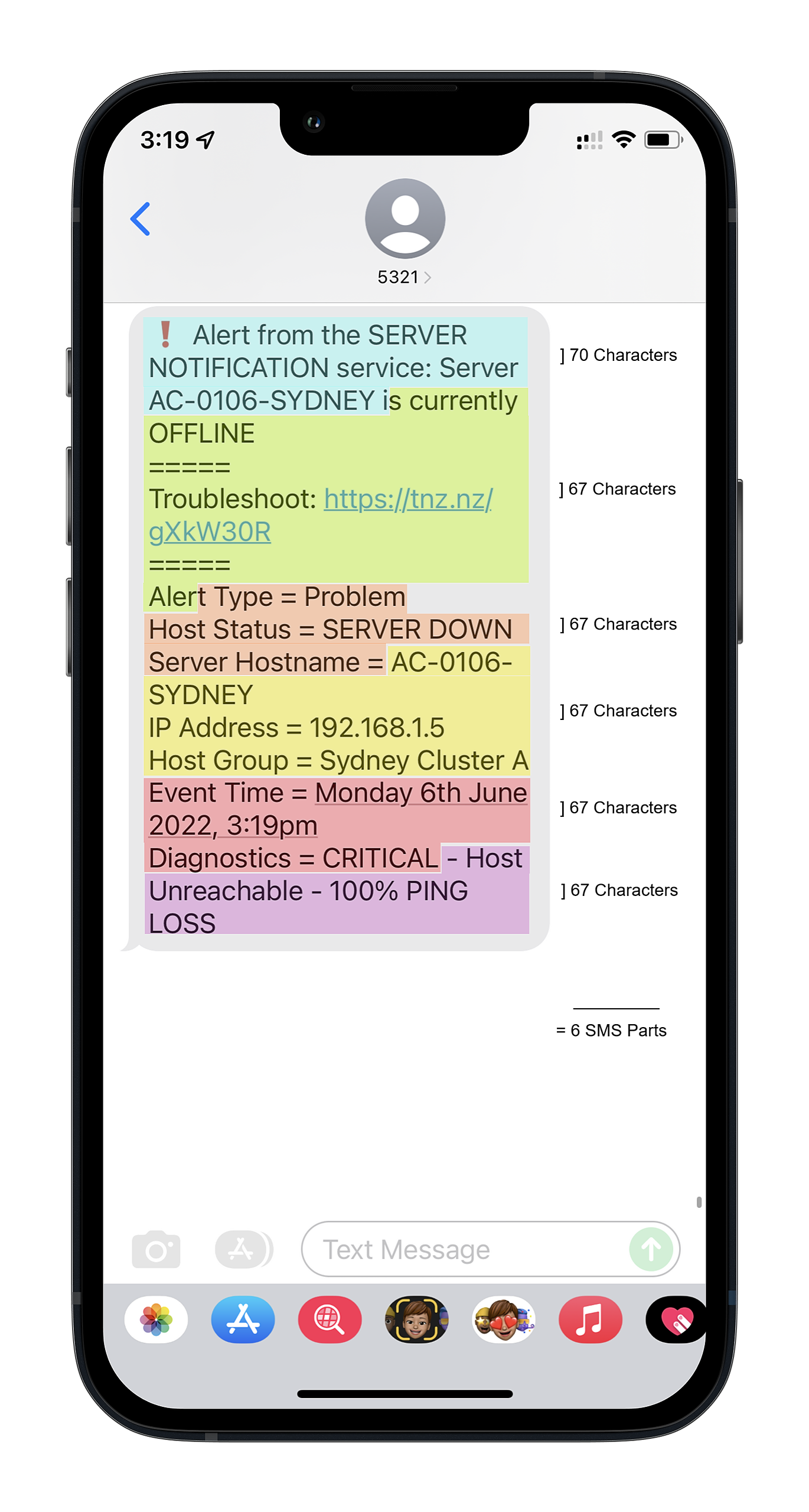 SMS Concatenation [UCS2]