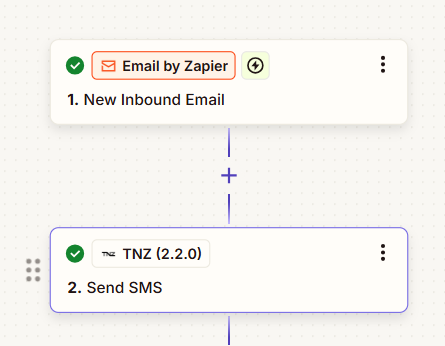 Zaper - Send SMS Action