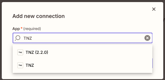 Zapier - Add Connection