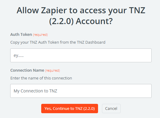 Zapier - Edit Connection